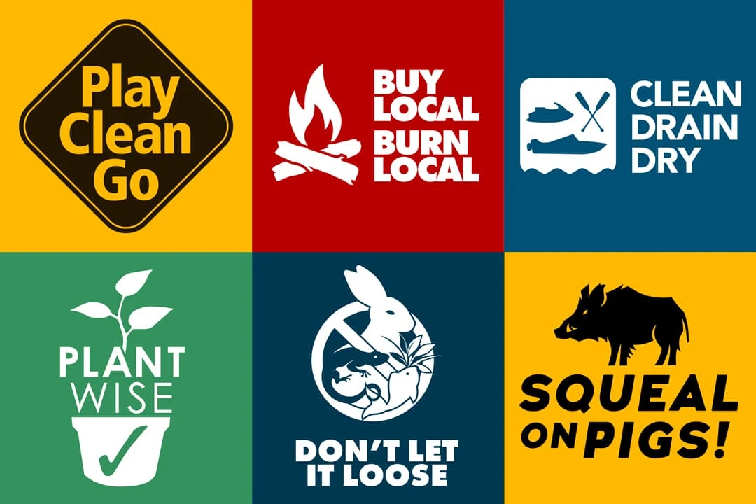 A logo grid of the take action logos