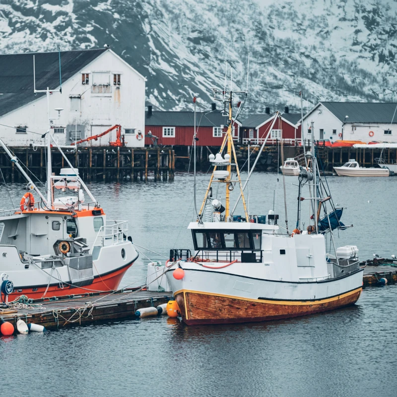 commercial fishing boat docked