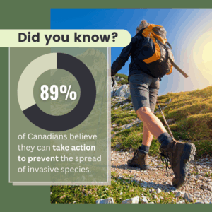 Did you know? 89% of Canadians believe they can take action to prevent the spread of invasive species.